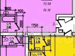 Продается 1-комнатная квартира 144 квартал, 76 м², 6100000 рублей