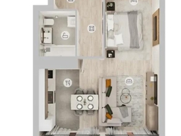 Продается 2-комнатная квартира ЖК 111, 51.09  м&sup2;, 7408050 рублей