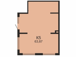 Торговая площадь, 63.87 м², 1 этаж, монолит-кирпич