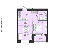 Продается 2-комнатная квартира ЖК Источник, дом 2, 40.34  м², 6130648 рублей