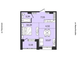 Продается 2-комнатная квартира ЖК Источник, дом 3, 39.95  м², 5723345 рублей