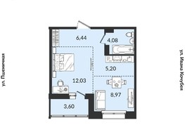 Продается 2-комнатная квартира ЖК Источник, дом 1, 40.32  м², 5730613 рублей