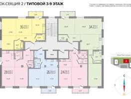 Продается 2-комнатная квартира ЖК Life (Лайф), дом 2, 55.26  м², 11052000 рублей