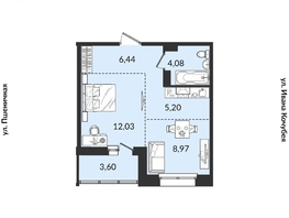 Продается 2-комнатная квартира ЖК Источник, дом 1, 40.32  м², 6623689 рублей