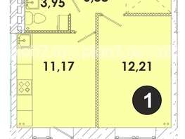 Продается 1-комнатная квартира ЖК Лето, дом 4, 37.5  м², 4668750 рублей