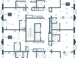 Продается 1-комнатная квартира ЖК Бродский, 1-я очередь, 47.51  м², 11696075 рублей