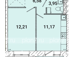 Продается 1-комнатная квартира ЖК Лето, дом 1, 34.5  м², 4669115 рублей