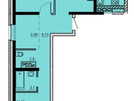 Продается 3-комнатная квартира ЖК Мега, дом 3, 74.77  м², 6729300 рублей