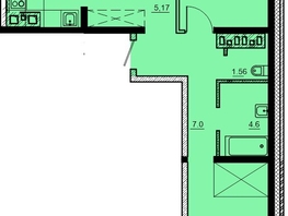 Продается 3-комнатная квартира ЖК Мега, дом 3, 79.46  м², 7151400 рублей