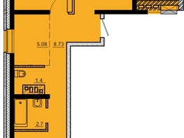 Продается 3-комнатная квартира ЖК Мега, дом 3, 72.97  м², 6567300 рублей