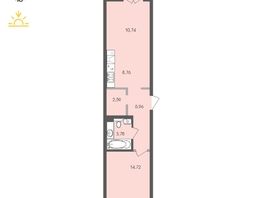 Продается 1-комнатная квартира ЖК Автограф, 49.38  м², 8810296 рублей