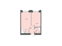 Продается 1-комнатная квартира ЖК Автограф, 44.03  м², 7791114 рублей