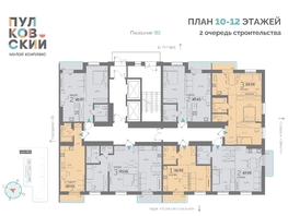 Продается 3-комнатная квартира ЖК Пулковский, 2 очередь, 59.04  м², 8478144 рублей