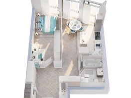 Продается 1-комнатная квартира ЖК Звезды, дом 3, 51.66  м&sup2;, 16125000 рублей