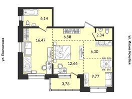 Продается 2-комнатная квартира ЖК Источник, дом 5, 64.04  м², 7985788 рублей