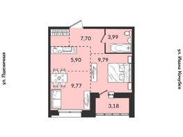 Продается 1-комнатная квартира ЖК Источник, дом 5, 40.33  м², 5863982 рублей