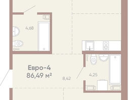 Продается 3-комнатная квартира ЖК Новые горизонты на Советской, д 1, 86.49  м²