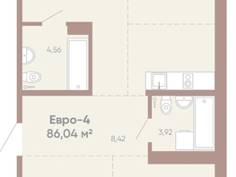 Продается 3-комнатная квартира ЖК Новые горизонты на Советской, д 1, 86.04  м², 13000000 рублей