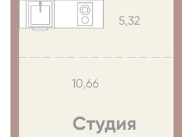 Продается 1-комнатная квартира ЖК Новые горизонты на Советской, д 1, 25.14  м², 5200000 рублей