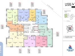 Продается 2-комнатная квартира ЖК Стрижи Сити, блок-секции 6,7, 44.6  м², 11820000 рублей