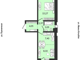 Продается 1-комнатная квартира ЖК Источник, дом 5, 43.85  м², 7639109 рублей