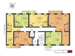 Продается 1-комнатная квартира ЖК Загородный, 2 очередь, 35.7  м², 5529930 рублей