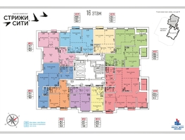 Продается 2-комнатная квартира ЖК Стрижи Сити, блок-секции 8,9, 43.1  м², 8700000 рублей