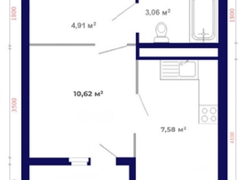 Продается 1-комнатная квартира ЖК Юго-Западный, дом 17, 29.05  м², 4782000 рублей