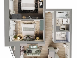 Продается 2-комнатная квартира ЖК Квартал Стрижи, 2 очередь, 58.9 м², 9400000 рублей