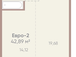 Продается 1-комнатная квартира ЖК Новые горизонты на Советской, д 1, 42.89 м², 6900000 рублей