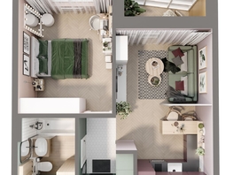 Продается 1-комнатная квартира ЖК Квартал Стрижи, 2 очередь, 40.5 м², 7300000 рублей
