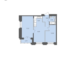 Продается 2-комнатная квартира ЖК Автограф, 61.24 м², 10024437 рублей