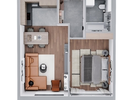 Продается 2-комнатная квартира ЖК Квартал Стрижи, 3 очередь, дом 2, 46.1 м², 7376000 рублей