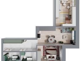 Продается 3-комнатная квартира ЖК Стрижи Сити, блок-секции 8,9, 68.1 м², 12530400 рублей