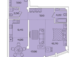 Продается 2-комнатная квартира ЖК Звезды, дом 1, 80.07 м², 24237189 рублей