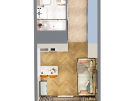 Продается 1-комнатная квартира ЖК Квартал Стрижи, 3 очередь, дом 1, 25.7 м², 5397000 рублей