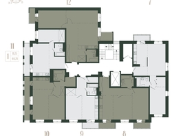 Продается 1-комнатная квартира ЖК Новые кварталы, дом 1, 43.8  м², 4919000 рублей