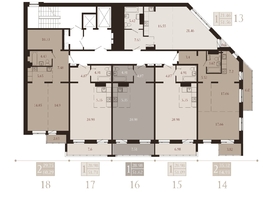 Продается 1-комнатная квартира ЖК Суворов, 51.56  м², 8990000 рублей