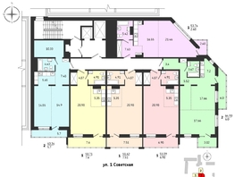 Продается 2-комнатная квартира ЖК Суворов, 63.34 м², 9600000 рублей