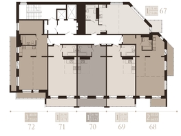 Продается 1-комнатная квартира ЖК Суворов, 51.62  м², 8490000 рублей