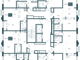 Продается 2-комнатная квартира ЖК Бродский, 1-я очередь, 73.15  м², 15010000 рублей