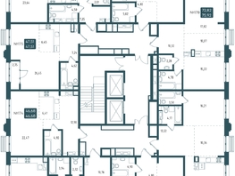 Продается 1-комнатная квартира ЖК Бродский, 1-я очередь, 46.68  м², 8900000 рублей
