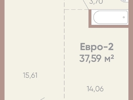 Продается 1-комнатная квартира ЖК Новые горизонты на Советской, д 1, 37.59  м², 7100000 рублей