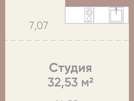 Продается 1-комнатная квартира ЖК Новые горизонты на Советской, д 1, 32.53  м², 6400000 рублей