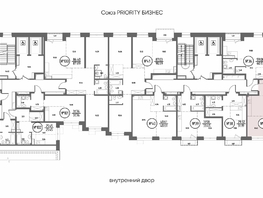 Продается 2-комнатная квартира ЖК СОЮЗ ПРИОРИТИ МАХ, д. 4, 55.24  м², 10610000 рублей