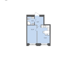 Продается 1-комнатная квартира ЖК Автограф, 36.8 м², 8830806 рублей