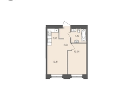 Продается 1-комнатная квартира ЖК Автограф, 40.51  м², 8947513 рублей