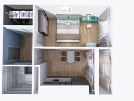 Продается 1-комнатная квартира ЖК Юго-Западный, дом 17, 38.08  м²,  рублей