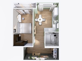 Продается 1-комнатная квартира ЖК Юго-Западный, дом 17, 49.54  м², 6425870 рублей