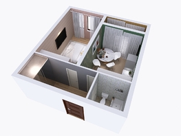 Продается 1-комнатная квартира ЖК Юго-Западный, дом 17, 38.26  м&sup2;, 6191030 рублей